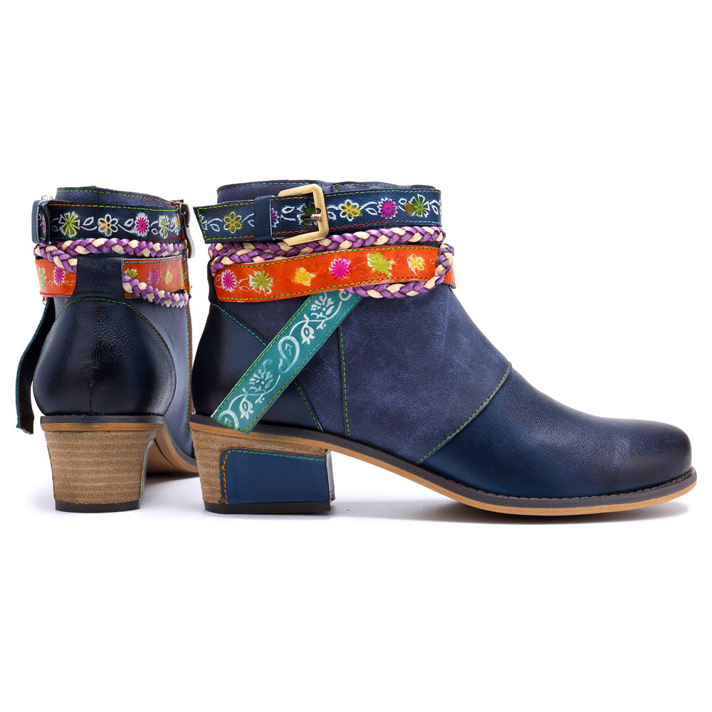 Title 9, Botas de tobillo Yauvana Azul para mujer, estil...