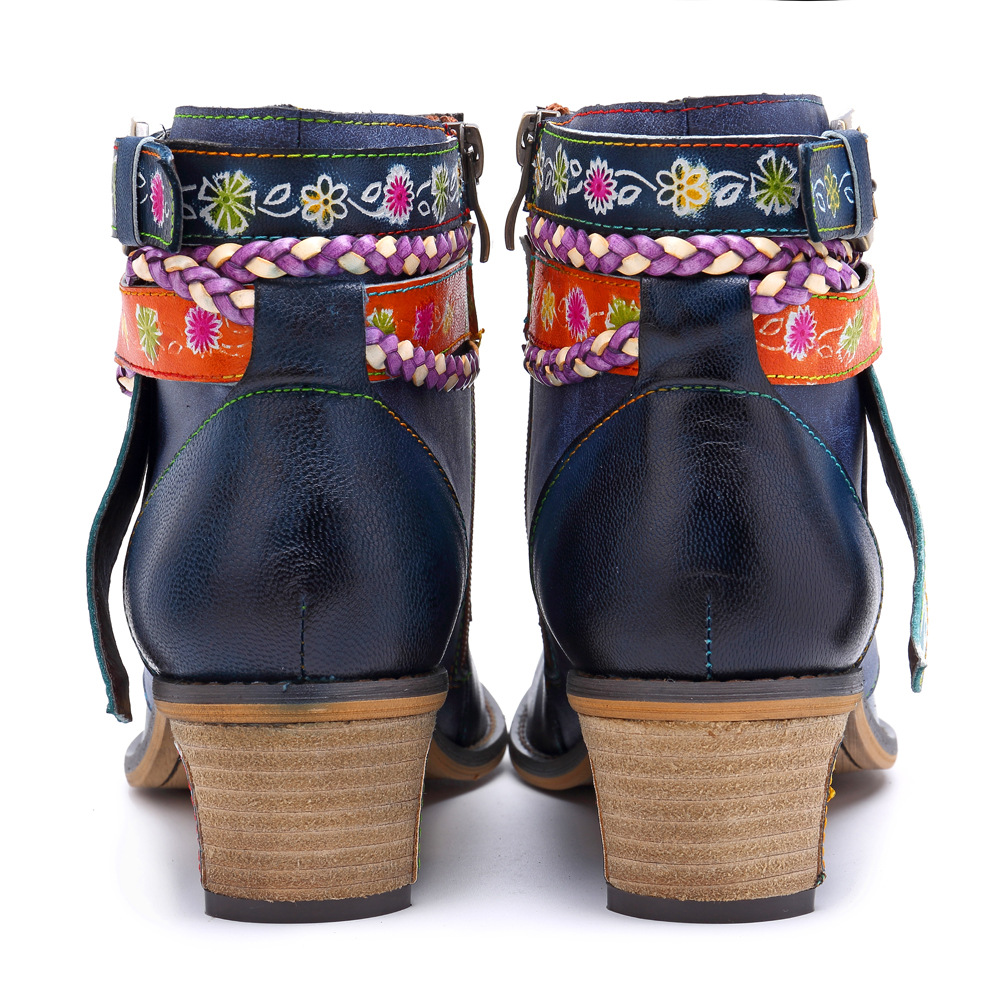 Title 10, Yauvana Azul Ankle Boots, crafted from genuine ...