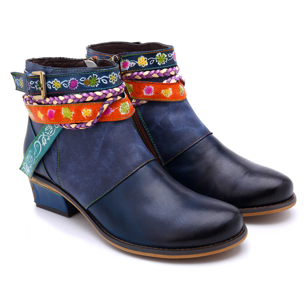 Title 11, Yauvana Azul Ankle Boots, crafted from genuine ...