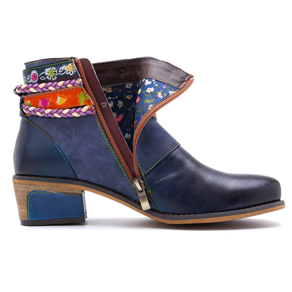 Title 16, Yauvana Azul Ankle Boots, crafted from genuine ...