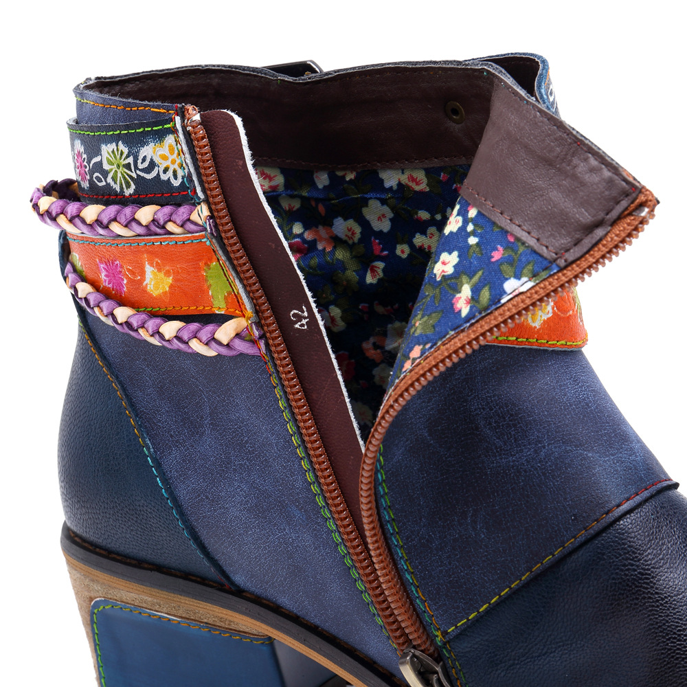 Title 17, Yauvana Azul Ankle Boots, crafted from genuine ...