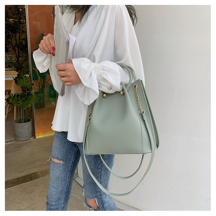 Title 5, One Shoulder Broadband Bucket Bag