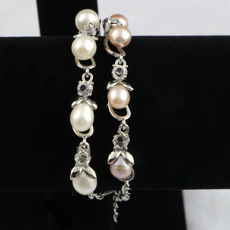 Title 4, Pearl bracelet pearl jewelry bracelet Elegant r...