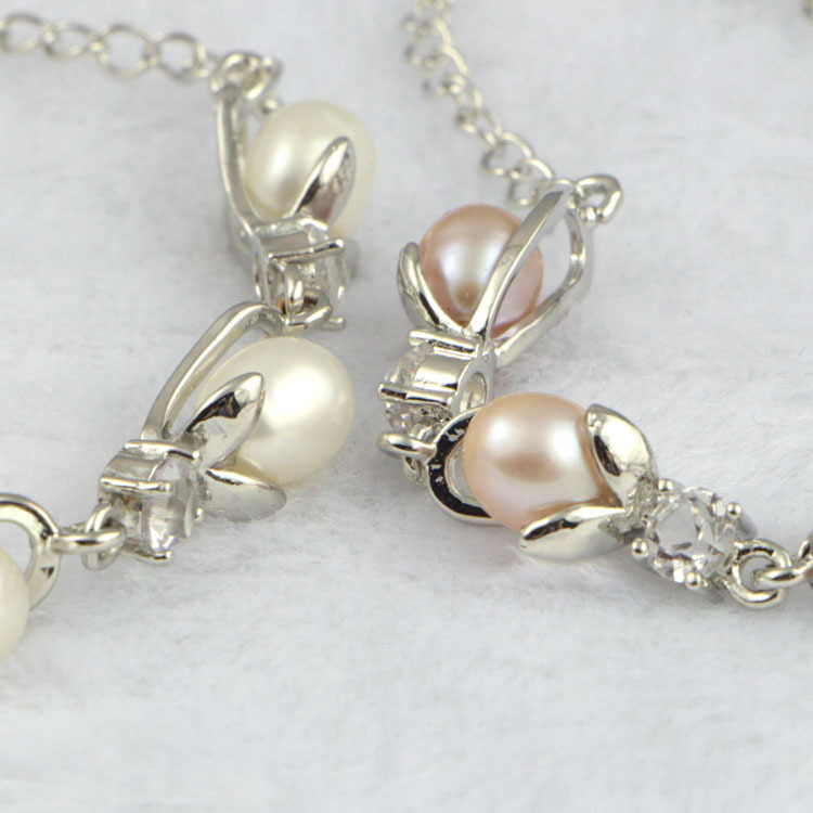 Title 6, Pearl bracelet pearl jewelry bracelet Elegant r...