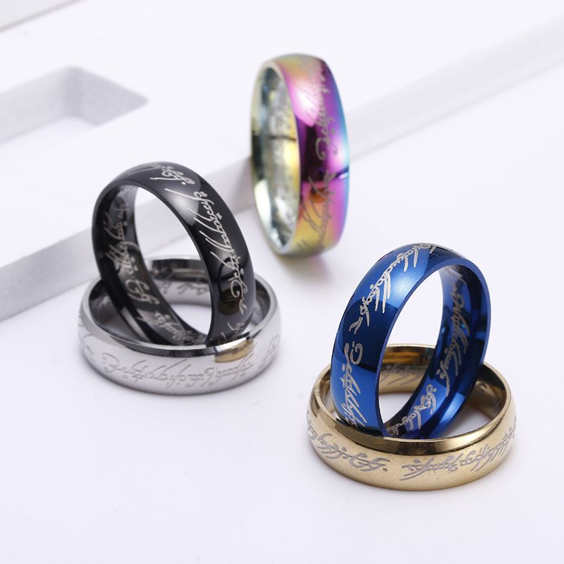 Title 1, Titanium steel ring mens ring offers durabilit...