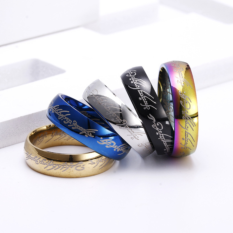 Title 2, Titanium steel ring mens ring offers durabilit...