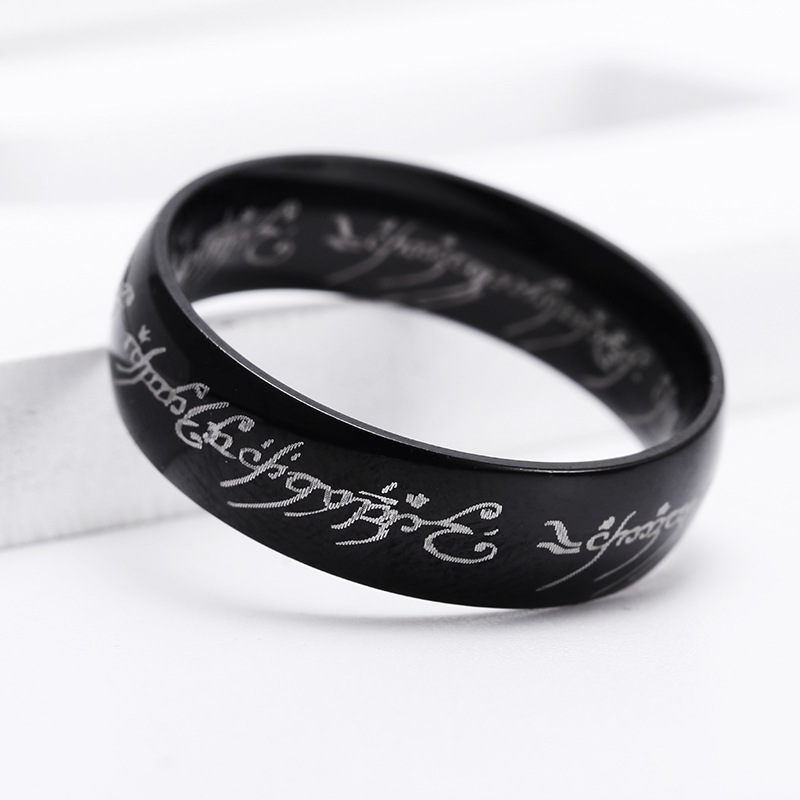 Title 5, Titanium steel ring mens ring offers durabilit...