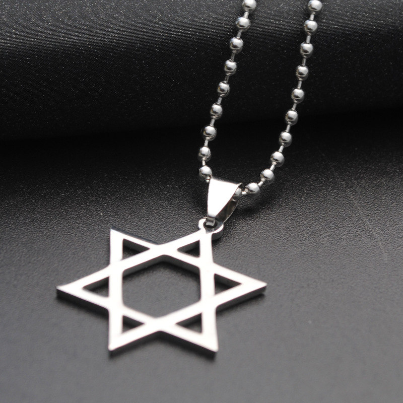 Title 1, Six-pointed star necklace a beautiful symbol of...