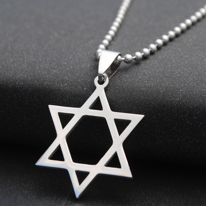 Title 2, Six-pointed star necklace a beautiful symbol of...