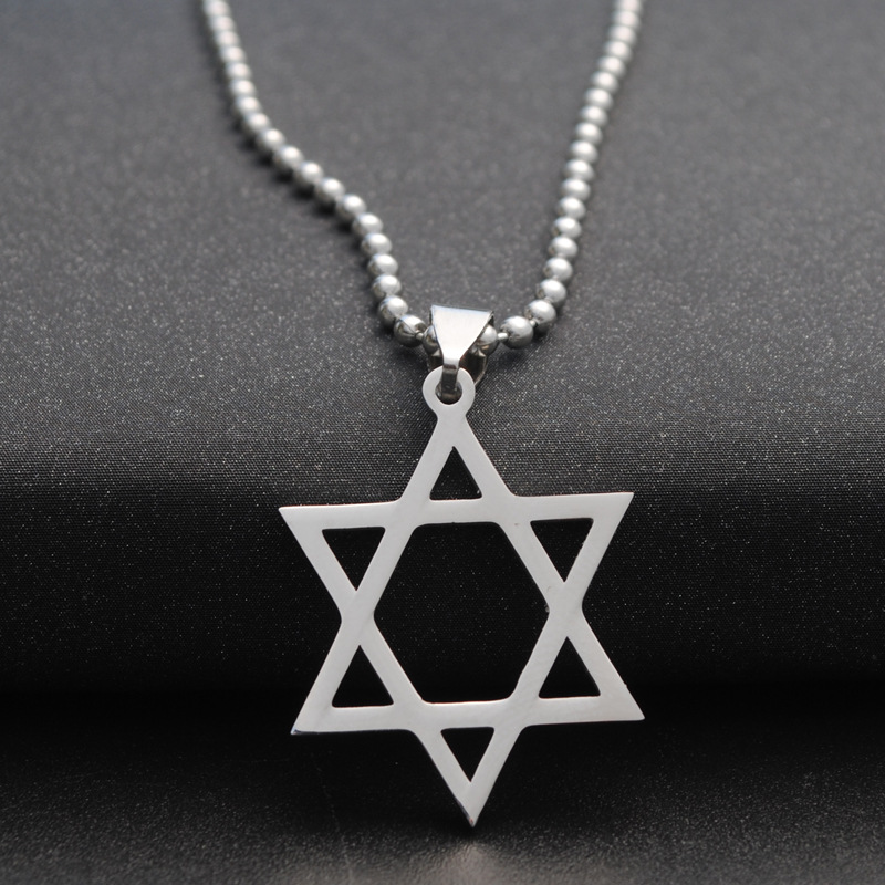 Title 5, Six-pointed star necklace a beautiful symbol of...