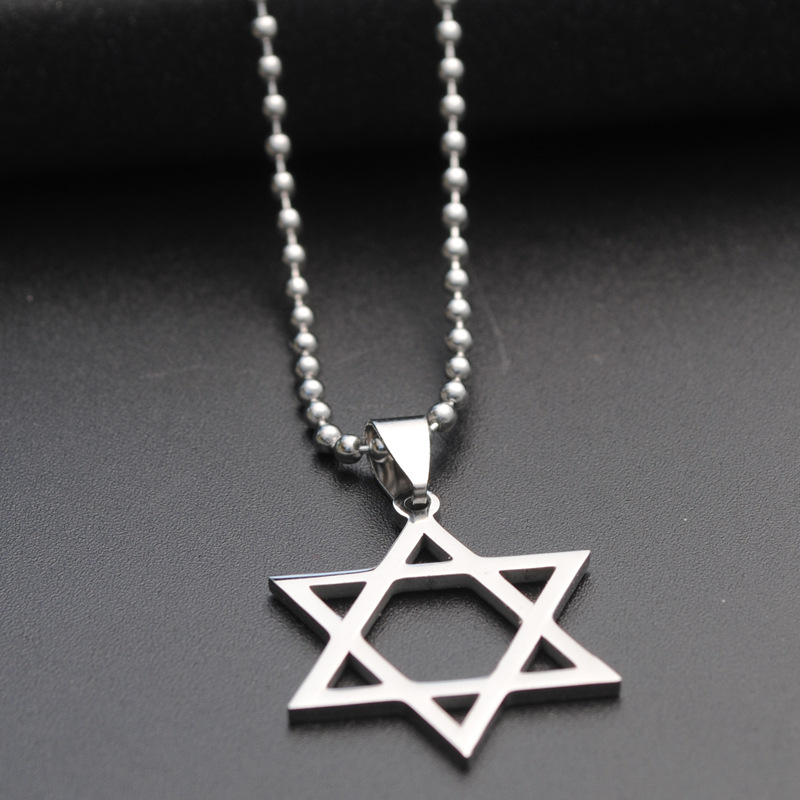 Title 7, Six-pointed star necklace a beautiful symbol of...