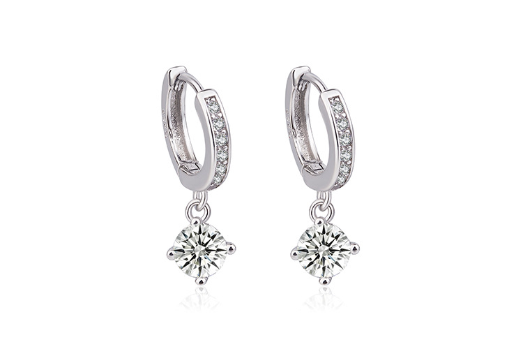 Title 2, Boucles doreilles en cuivre et zircon pour fem...