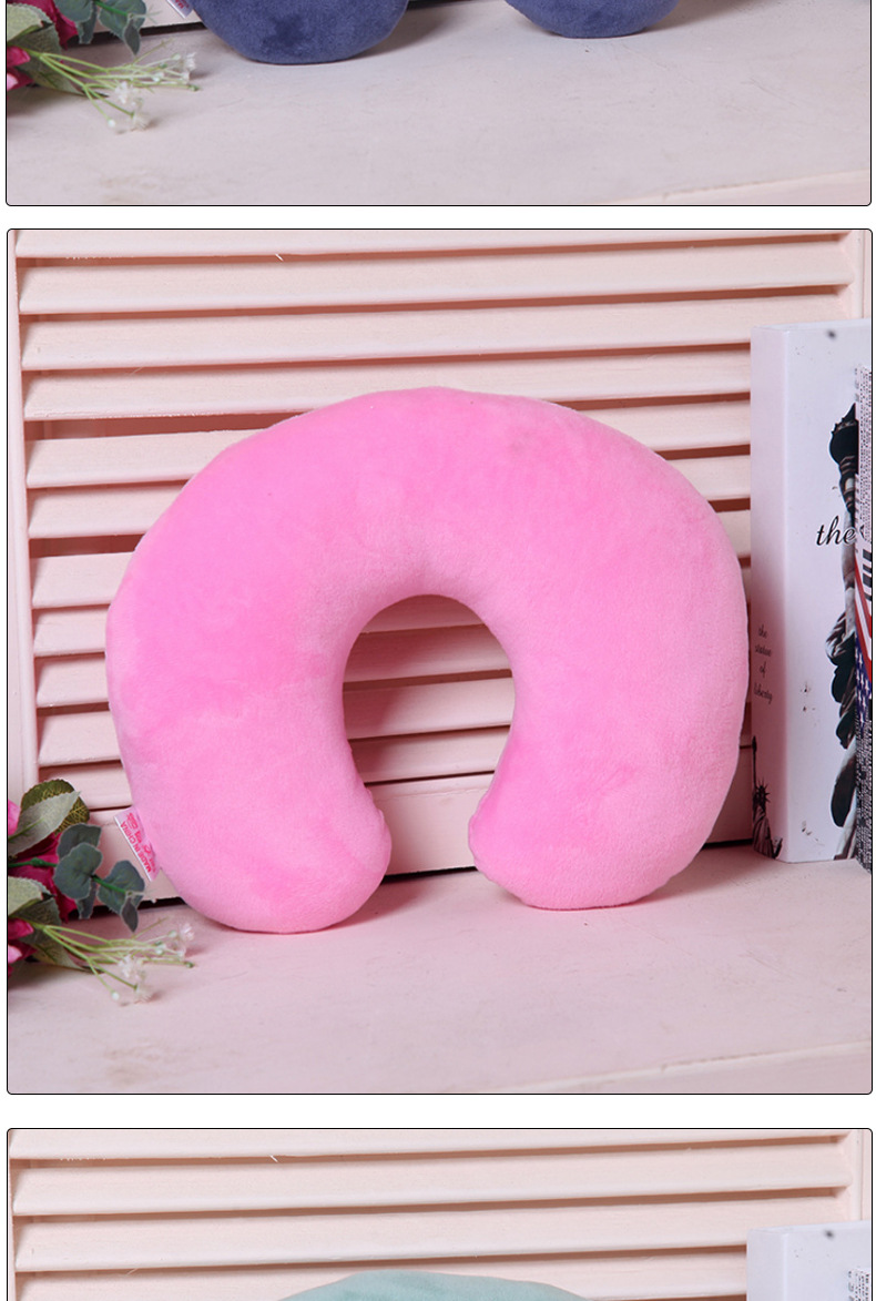 Title 4, Monochrome U-shaped neck pillow for superior tr...