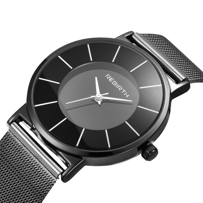 Title 10, Waterproof steel mesh watch with hands. A durab...