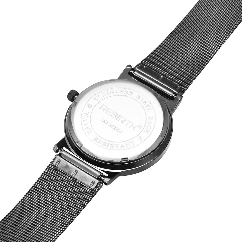 Title 12, Waterproof steel mesh watch with hands. A durab...