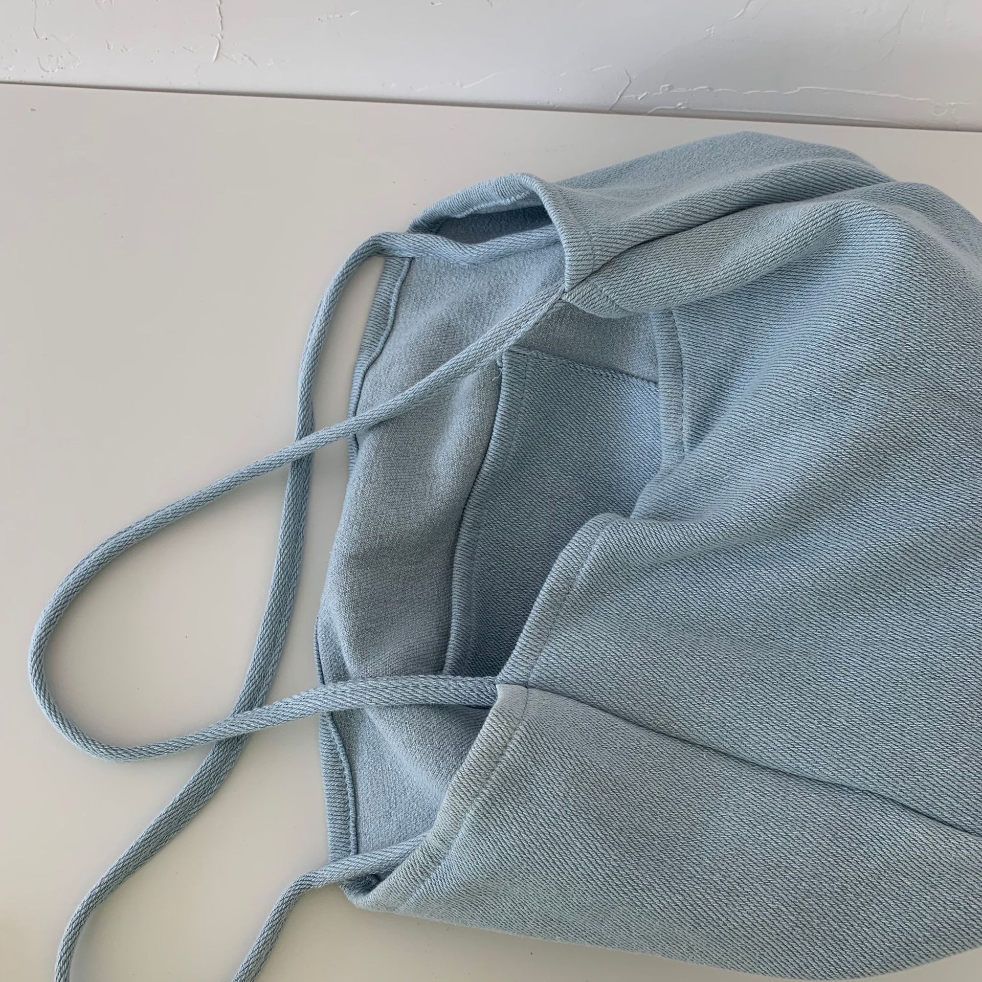 Title 15, Vintage canvas bag washed denim