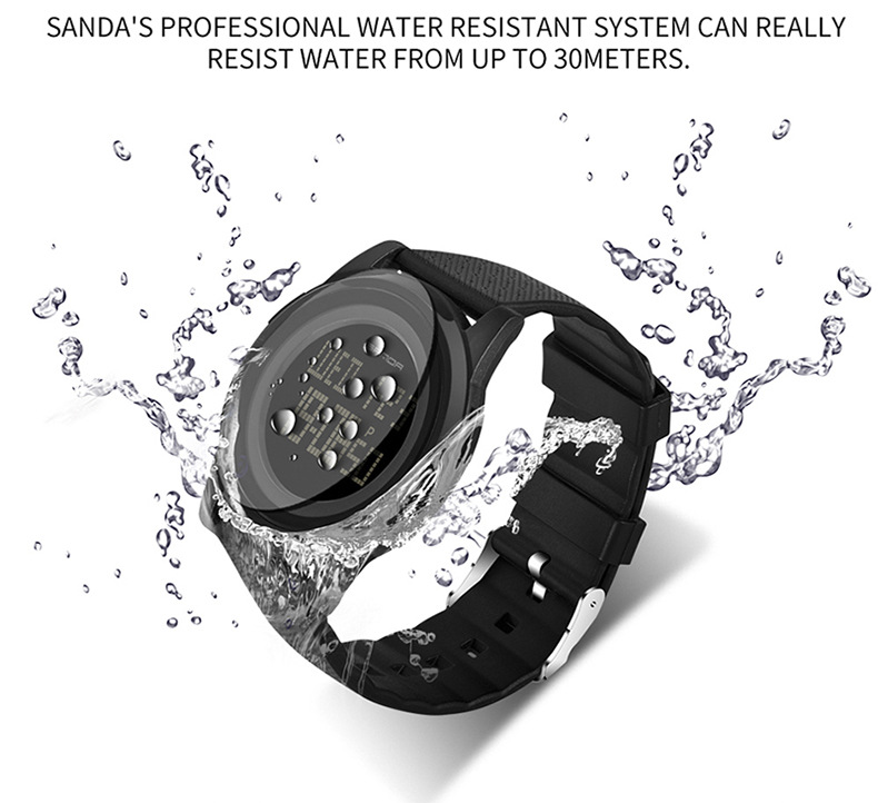 Title 10, Waterproof electronic watch for sports and outd...