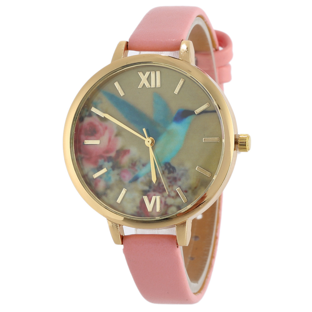 Title 7, Reloj de cuarzo para mujer de cuero elegante pa...