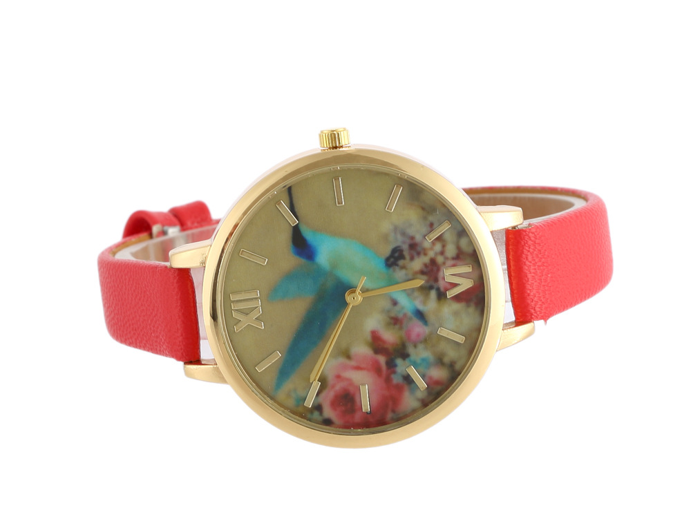 Title 10, Reloj de cuarzo para mujer de cuero elegante pa...