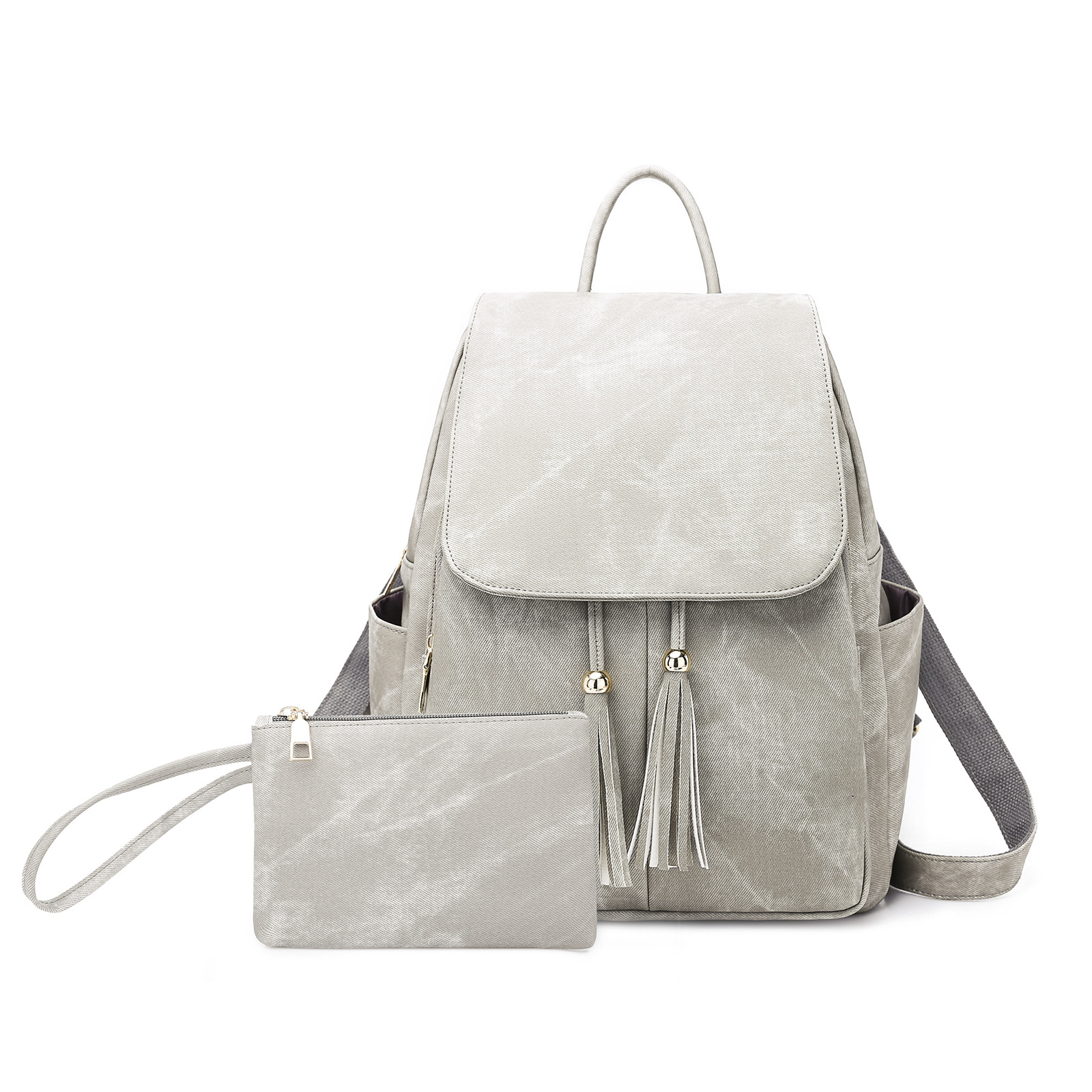 Title 5, PU leather womens backpack