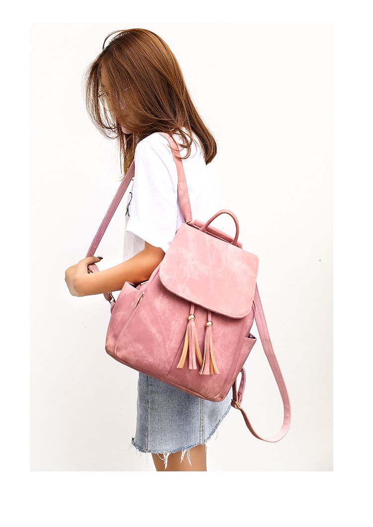 Title 7, PU leather womens backpack