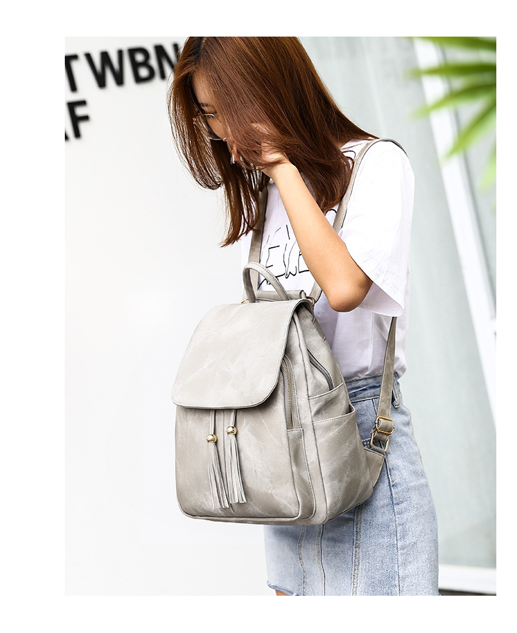 Title 8, PU leather womens backpack