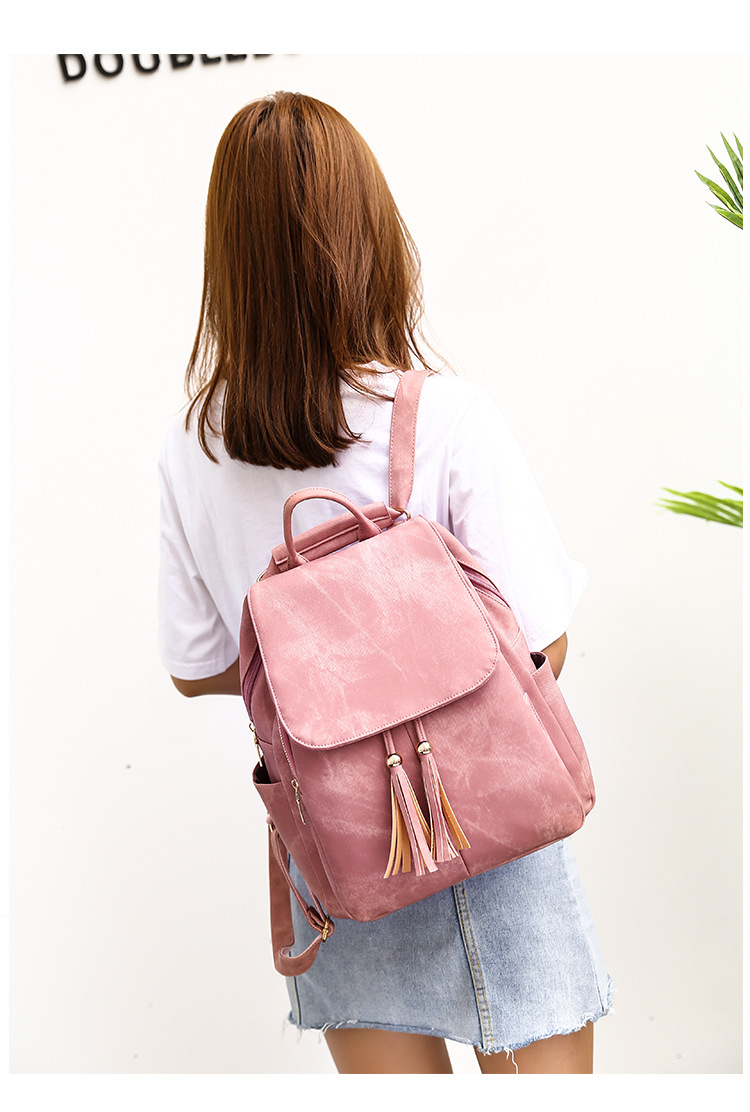 Title 9, PU leather womens backpack