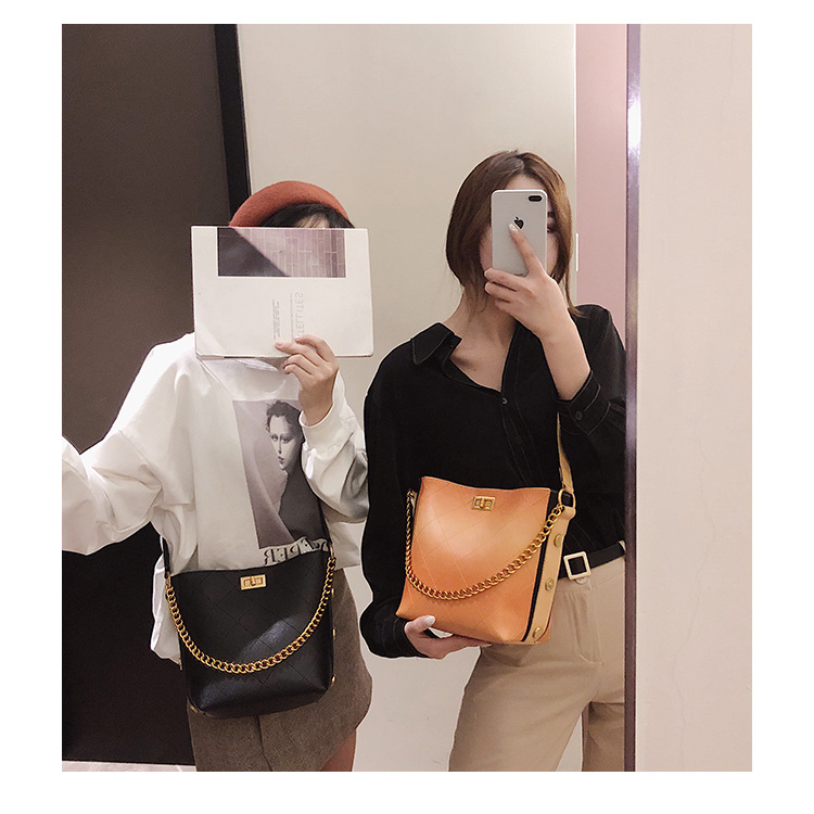 Title 3, One Shoulder Crossbody Bucket Bag