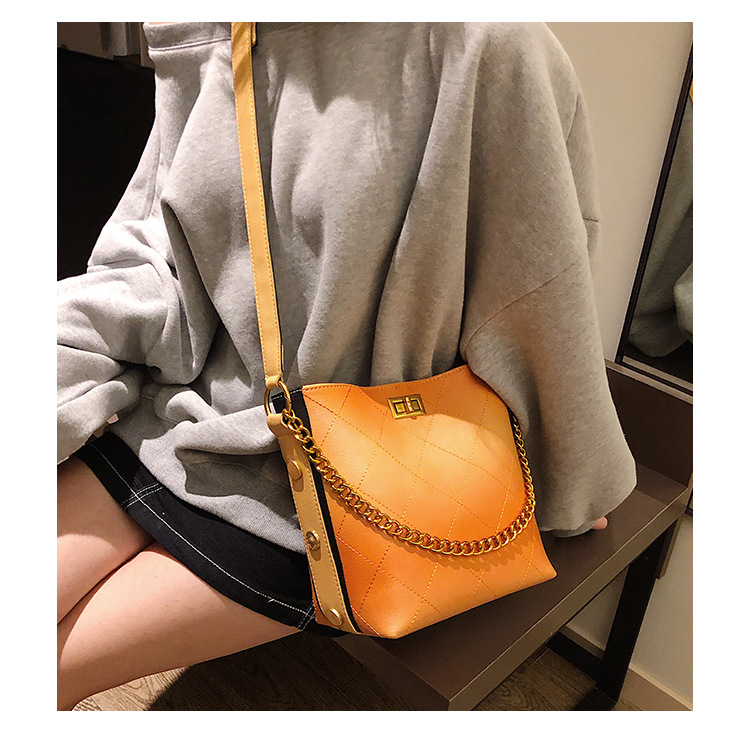 Title 13, One Shoulder Crossbody Bucket Bag