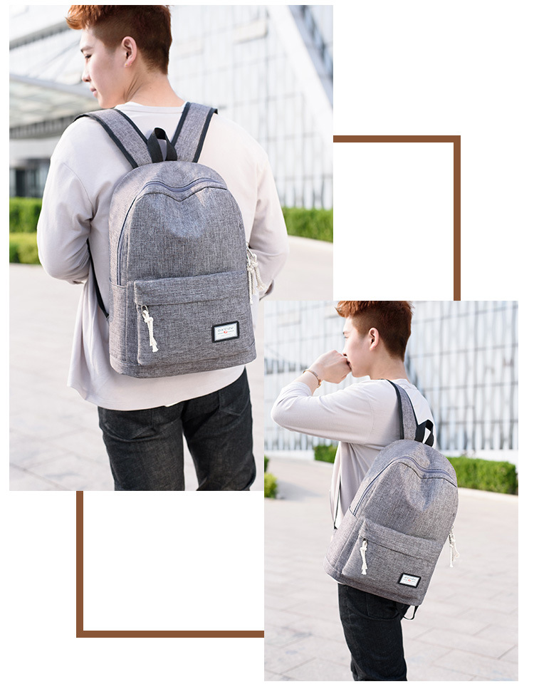 Title 1, Casual backpack travel usb charging backpack