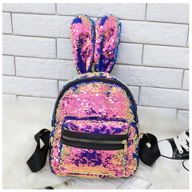 Title 4, All-match ladies leisure bag sequin small backp...