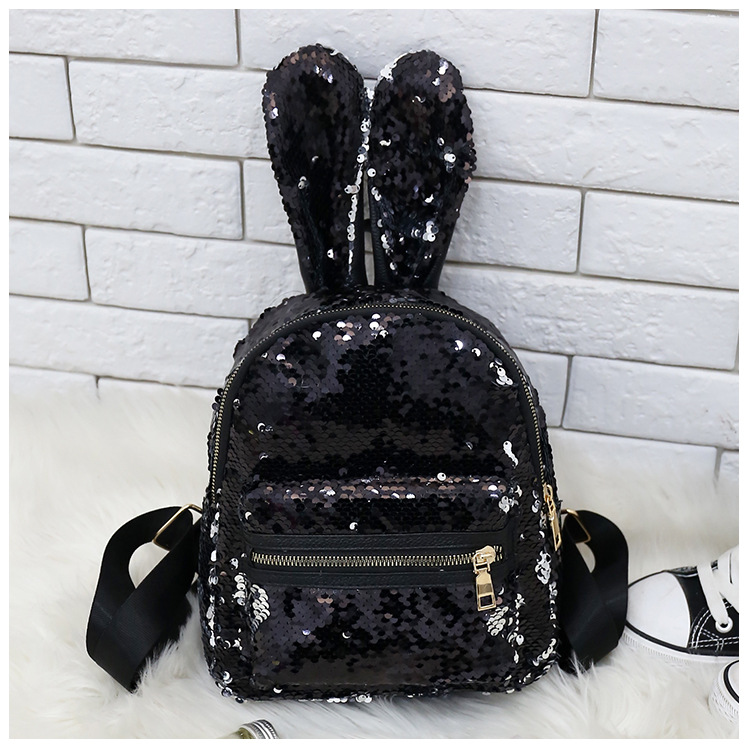 Title 6, All-match ladies leisure bag sequin small backp...