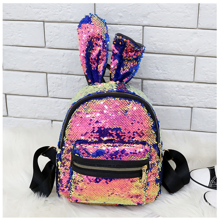 Title 10, All-match ladies leisure bag sequin small backp...