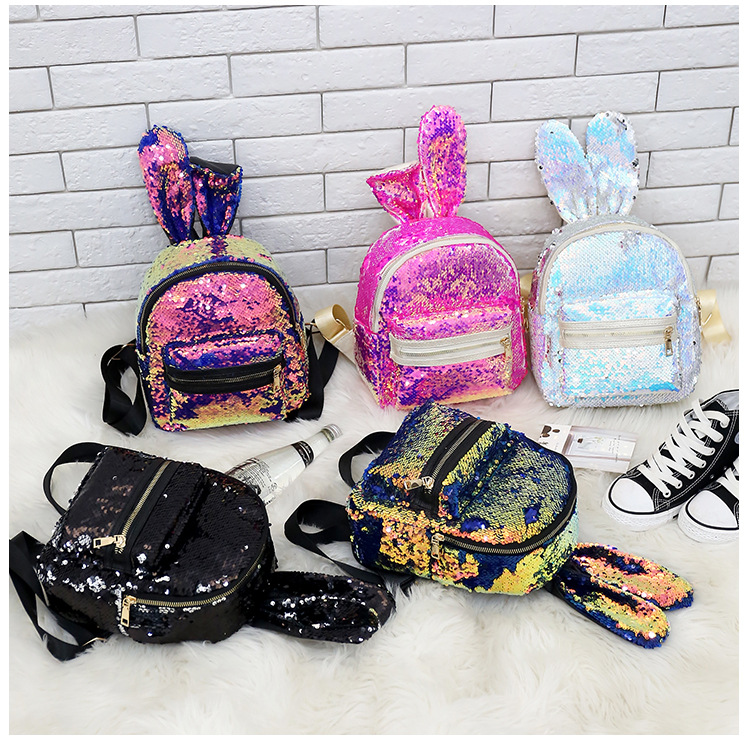 Title 13, All-match ladies leisure bag sequin small backp...