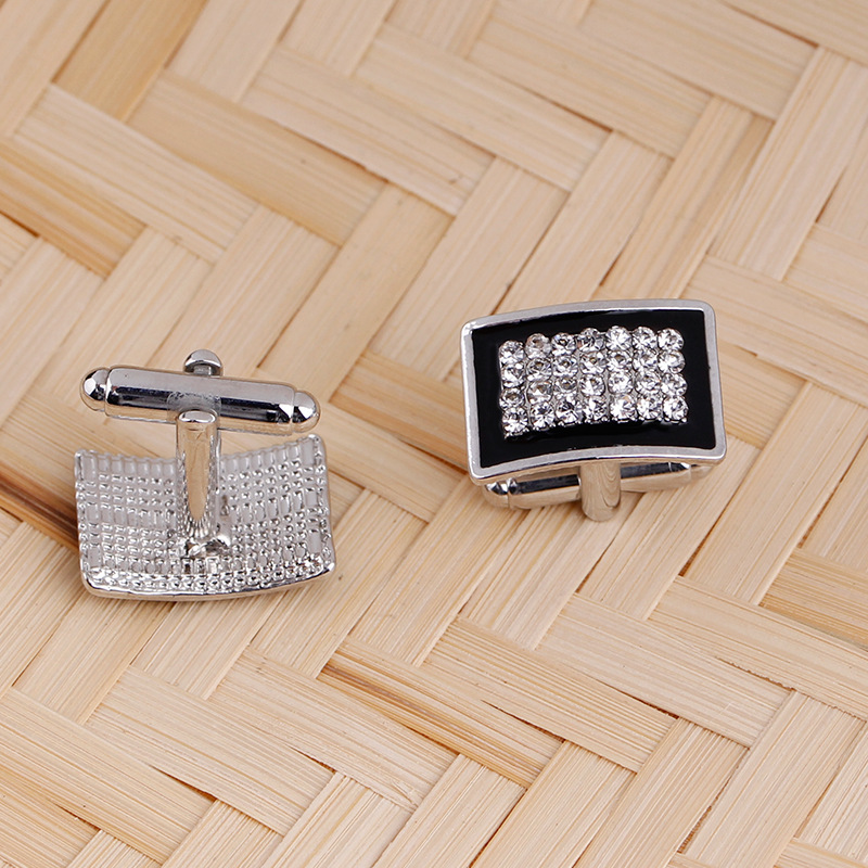 Title 5, Fashionable Geometric Rectangle Diamond-Studded...