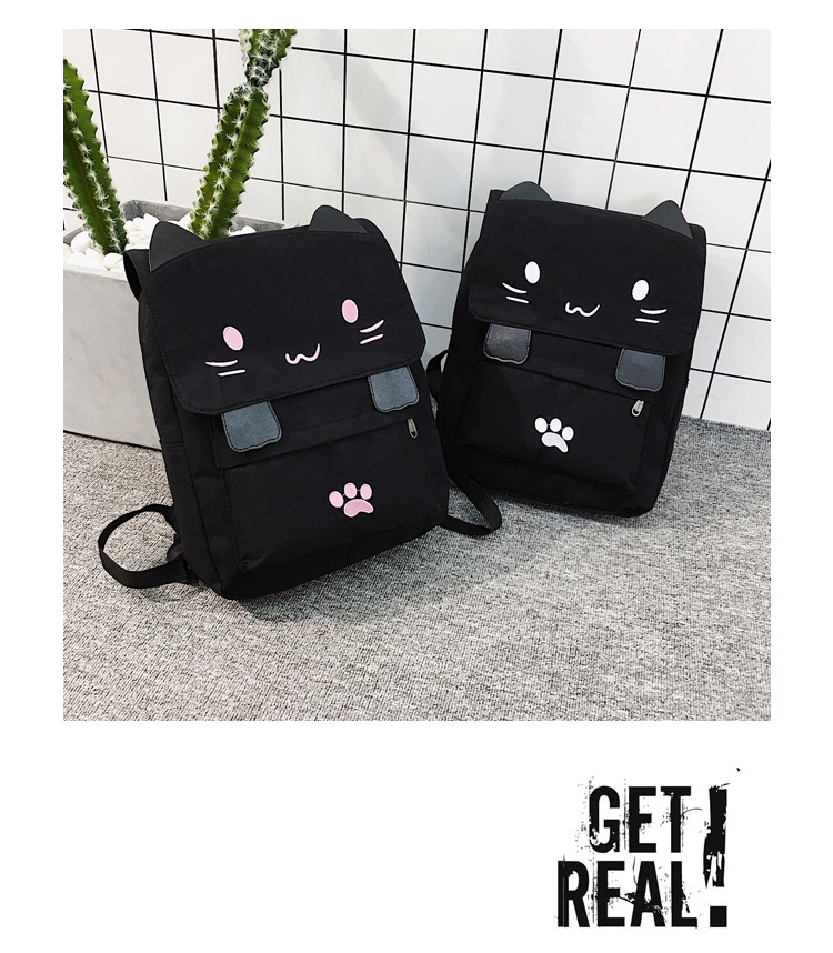 Cute Cat Backpack | Large School College Bag