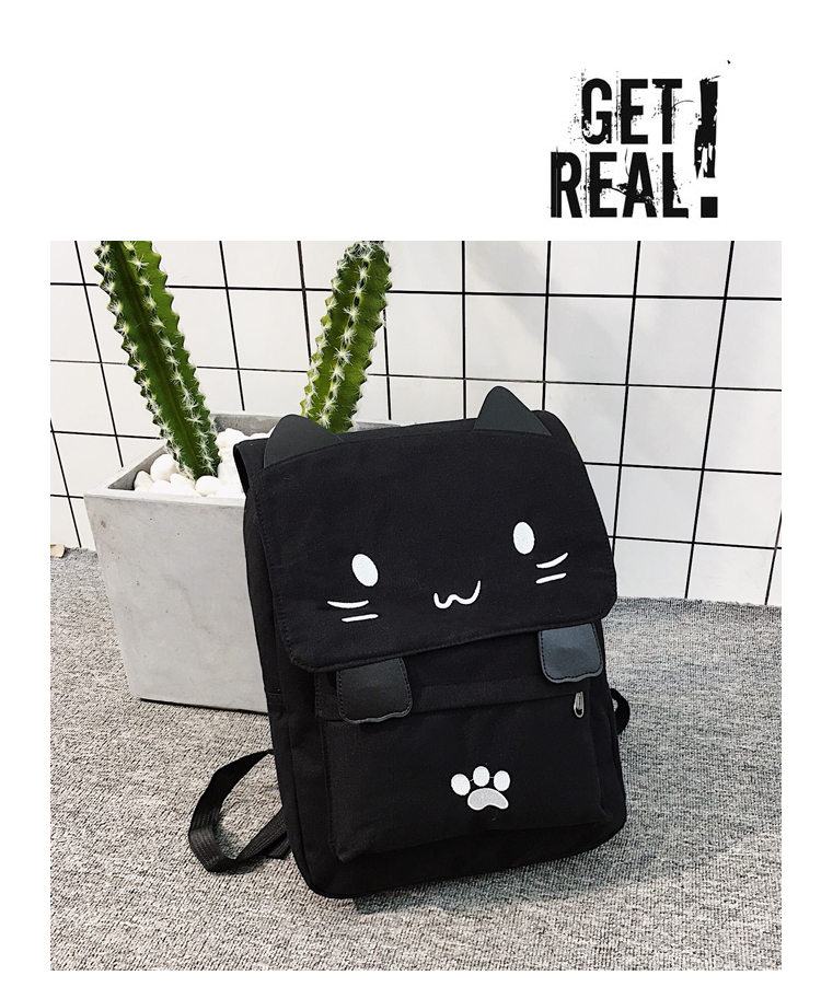 Cute Cat Backpack | Large School College Bag