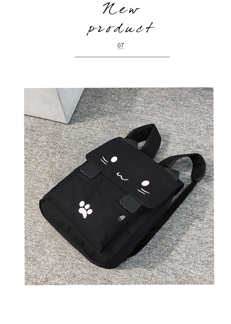 Cute Cat Backpack | Large School College Bag