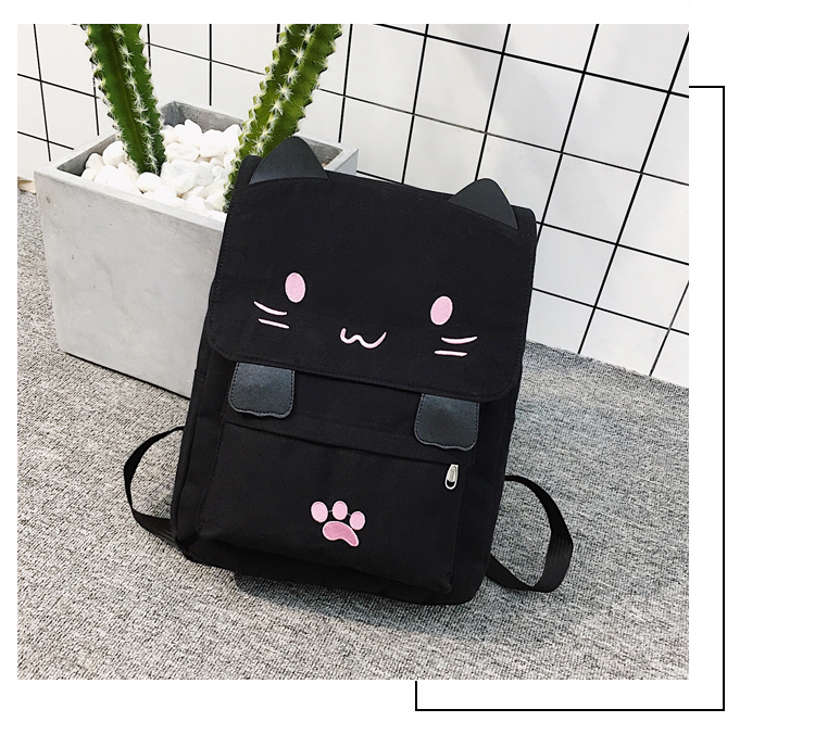 Cute Cat Backpack | Large School College Bag