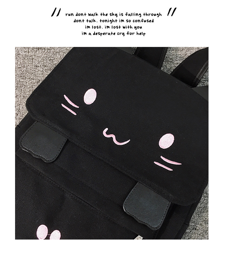 Cute Cat Backpack | Large School College Bag