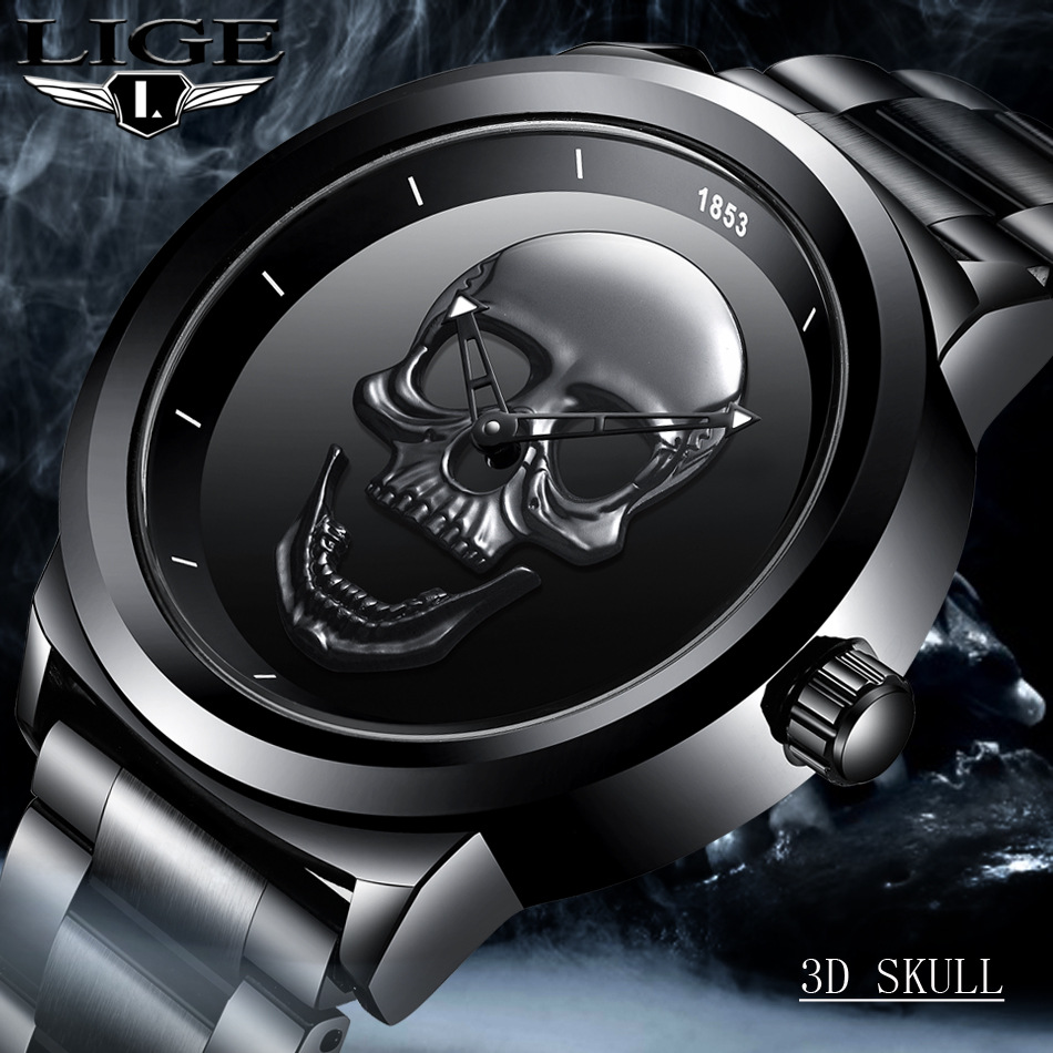 Title 2, Simple Skull Watch Stylish skull design watch f...