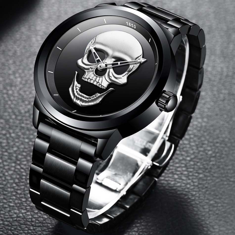 Title 10, Simple Skull Watch Stylish skull design watch f...