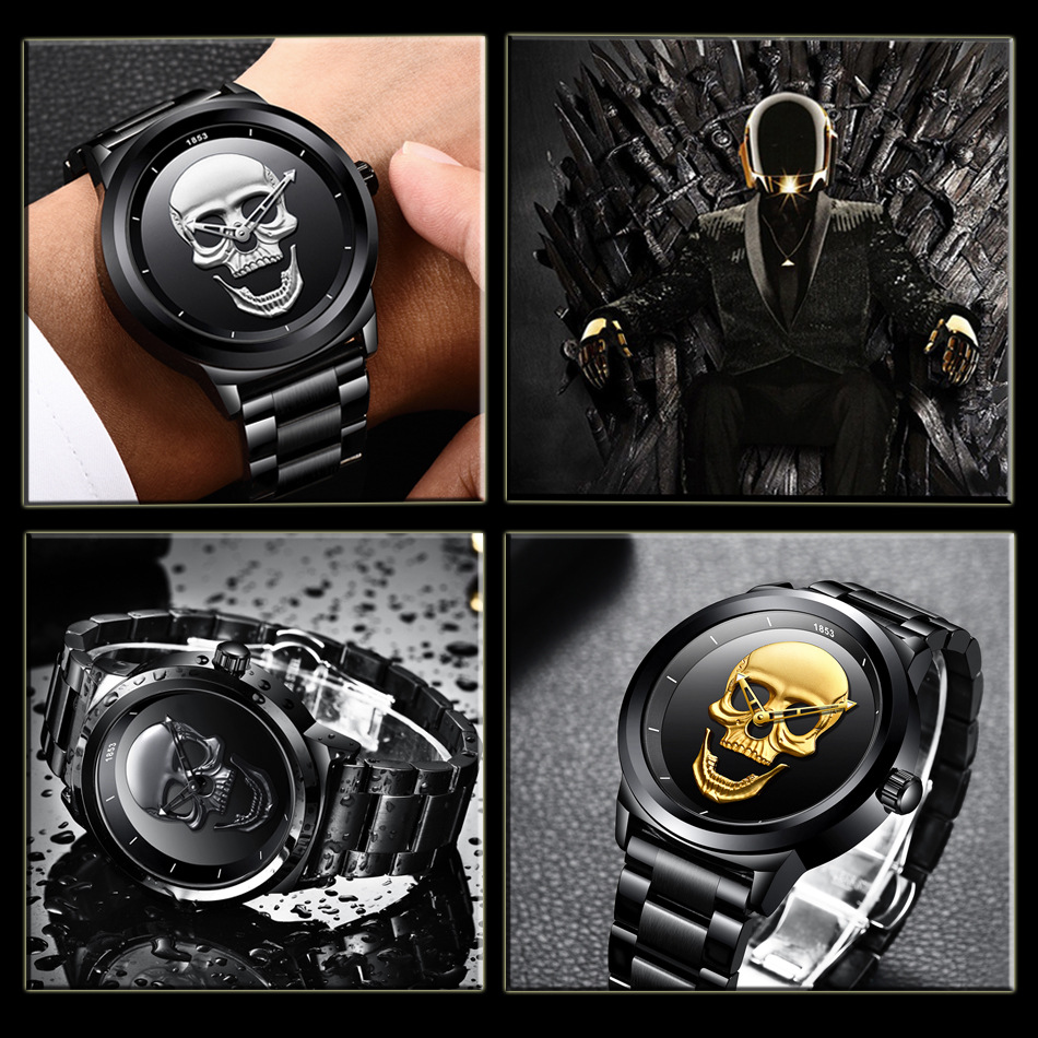 Title 12, Simple Skull Watch Stylish skull design watch f...