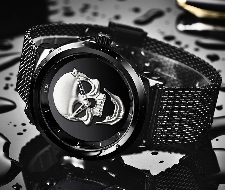 Title 15, Simple Skull Watch Stylish skull design watch f...