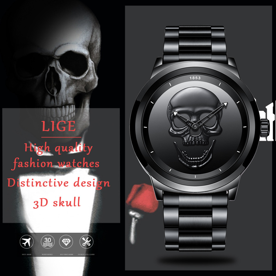 Title 21, Simple Skull Watch Stylish skull design watch f...