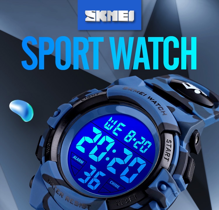 Title 1, Kleurrijke LED elektronische sportkinderhorloge...