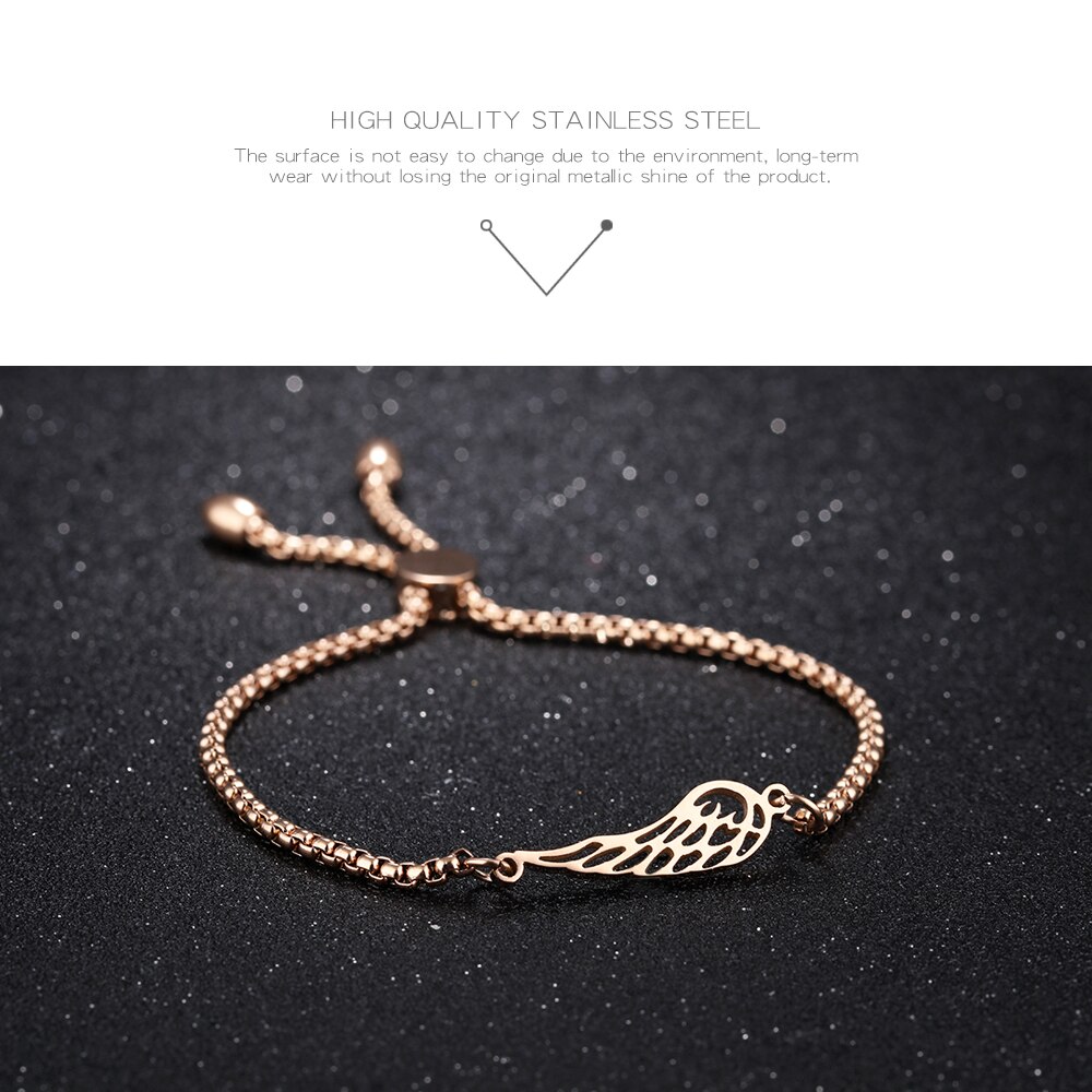 Title 1, Rose gold feather bracelet