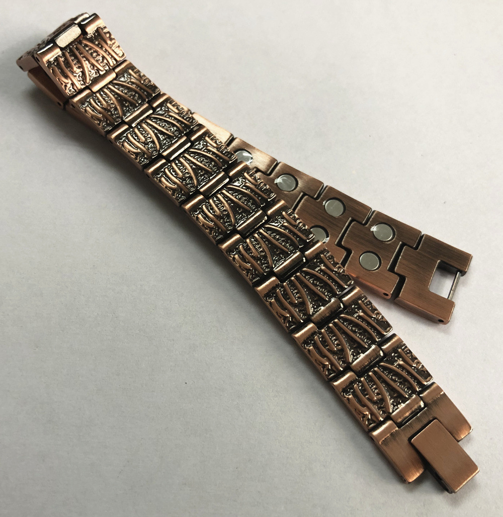 Title 1, Dragon double row magnet copper bracelet