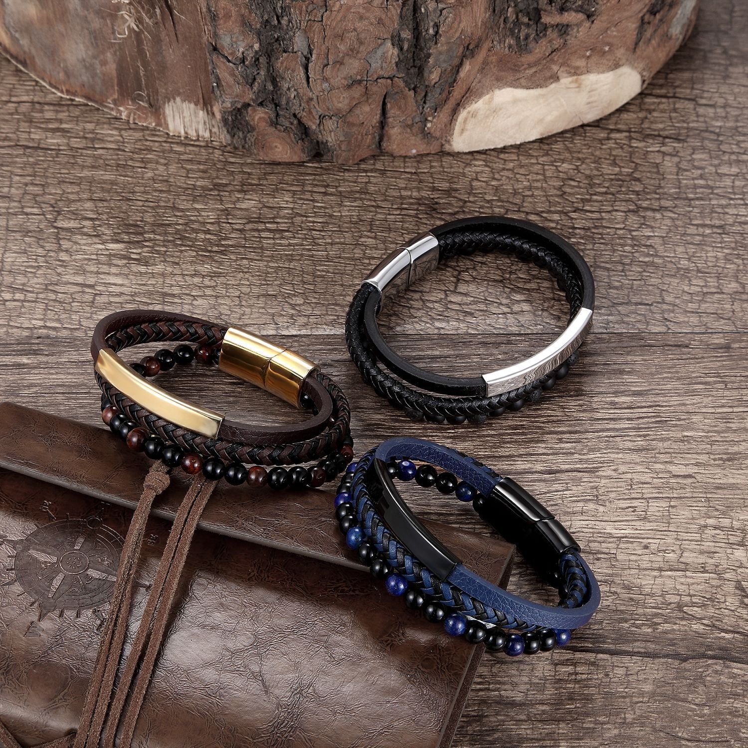 Title 7, Woven leather bracelet