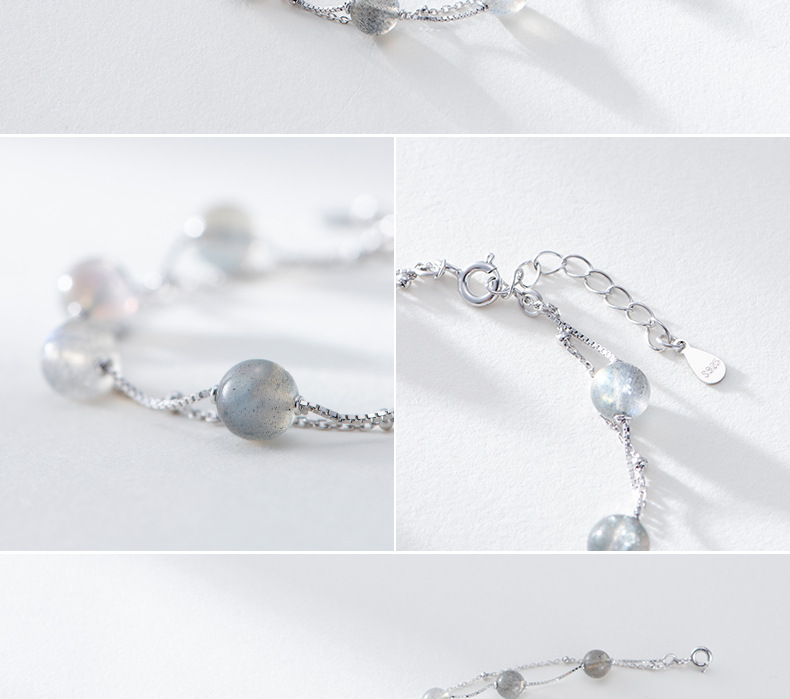 Title 1, MOONSTONE SILVER BRACELET